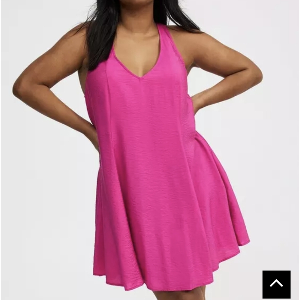 Torrid Pink Twisted Vack Dress Sz.12,L,0 NWT